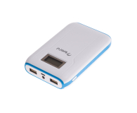 SHIRU Power Bank 10000mAh LCD biały - 320301 - zdjęcie 1
